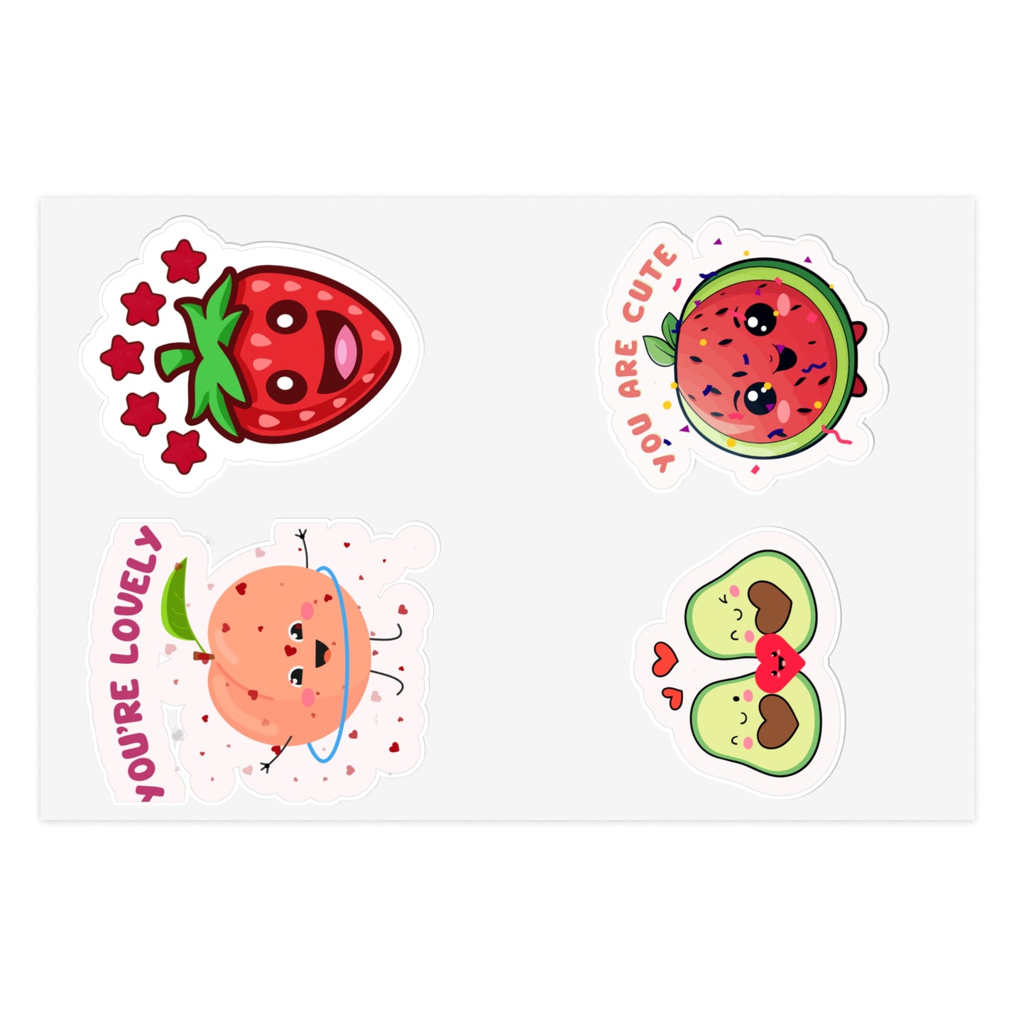 Cute Fruit Sticker Sheets - Designs for Kids & Adults